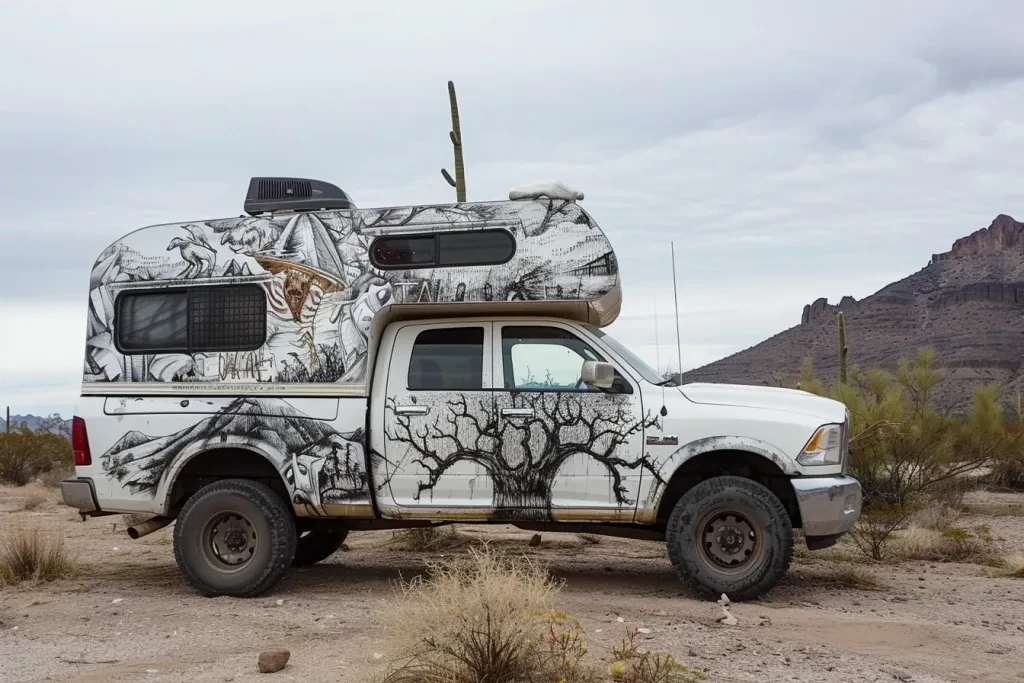 a truck camper shell