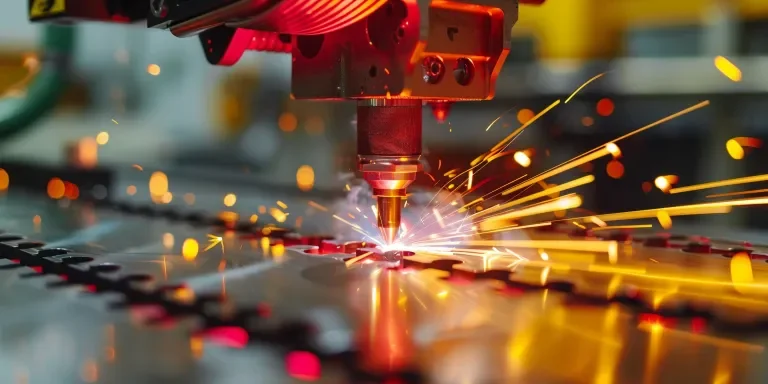 A closeup of hands holding an electric welding machine