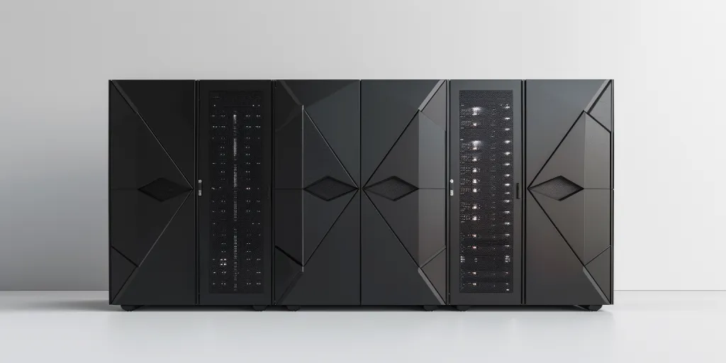 a black network attached storage