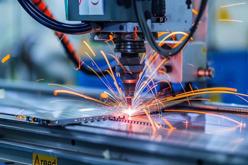 A photo of welding machines and wires
