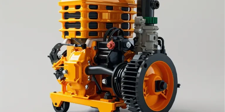 The small engine on the car