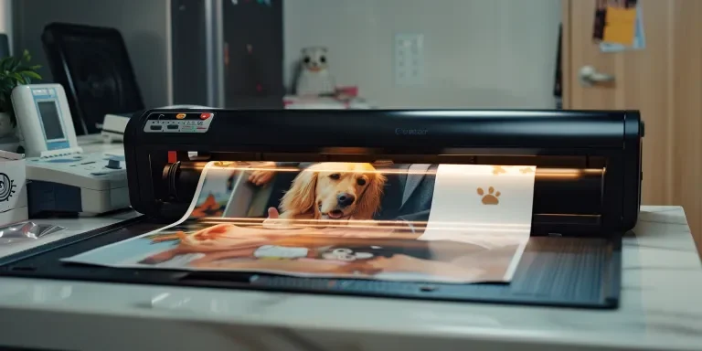 This photo shows a laminator