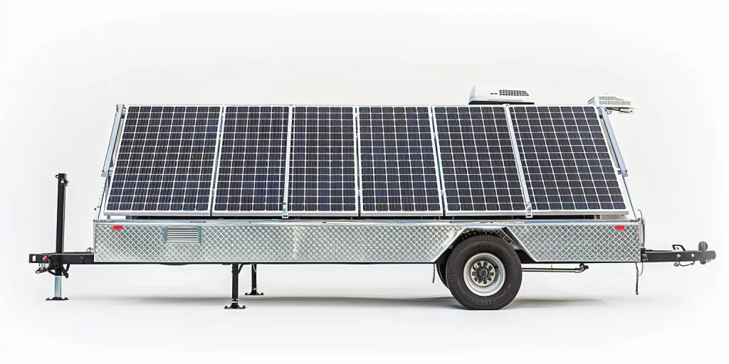 solar panels on trailer