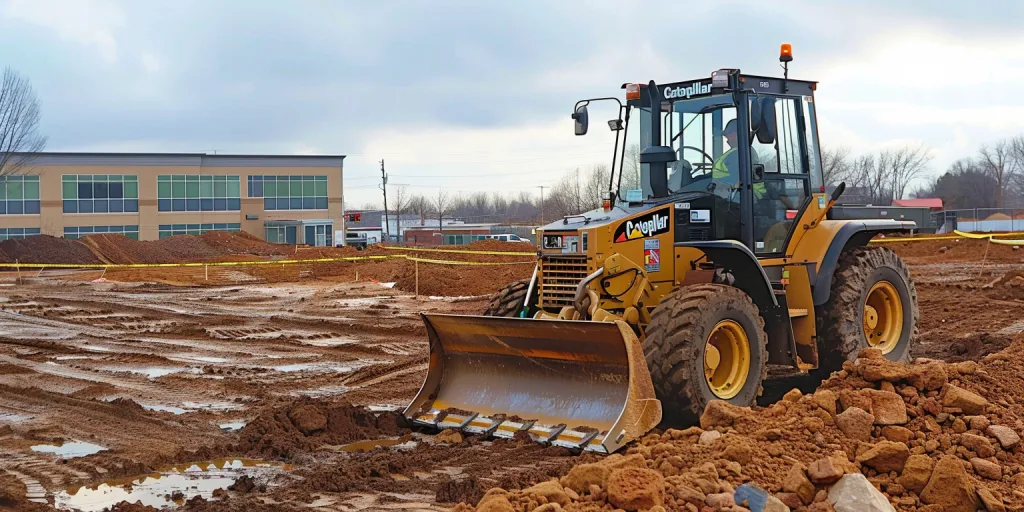 A photo of an industrial skid Steer