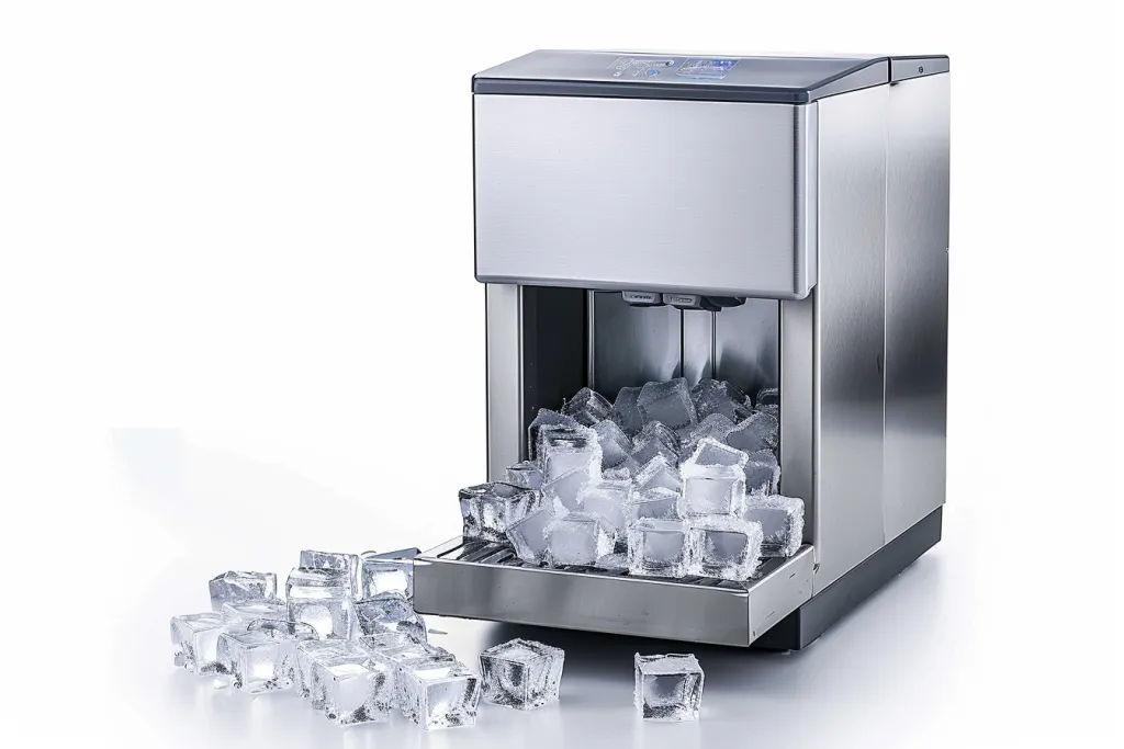 Ice maker with water tank