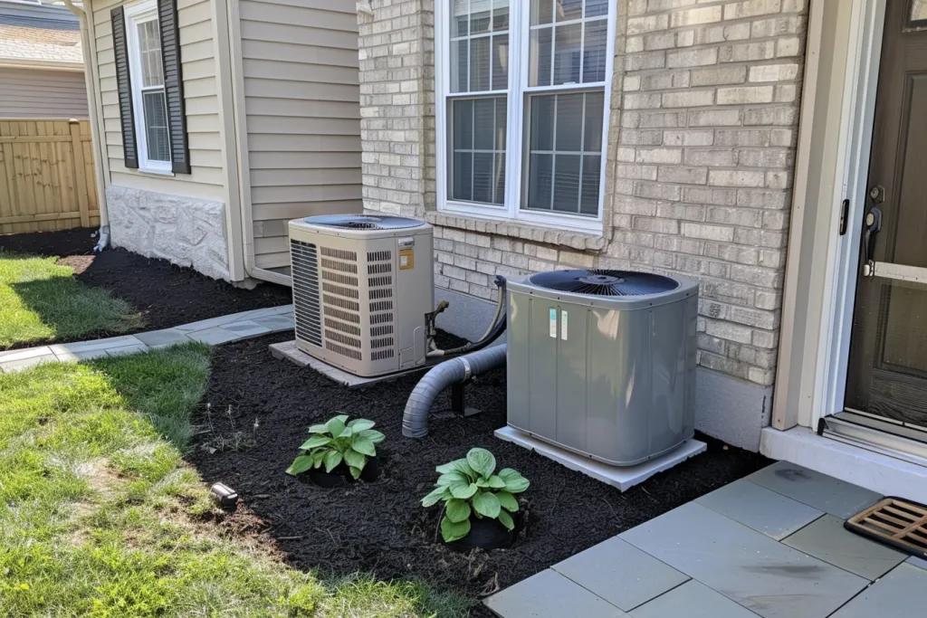 Simple photo of new air conditioner unit