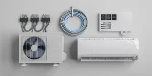 two air conditioner parts