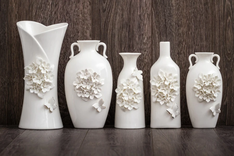 beautifully hand crafted porcelain vases