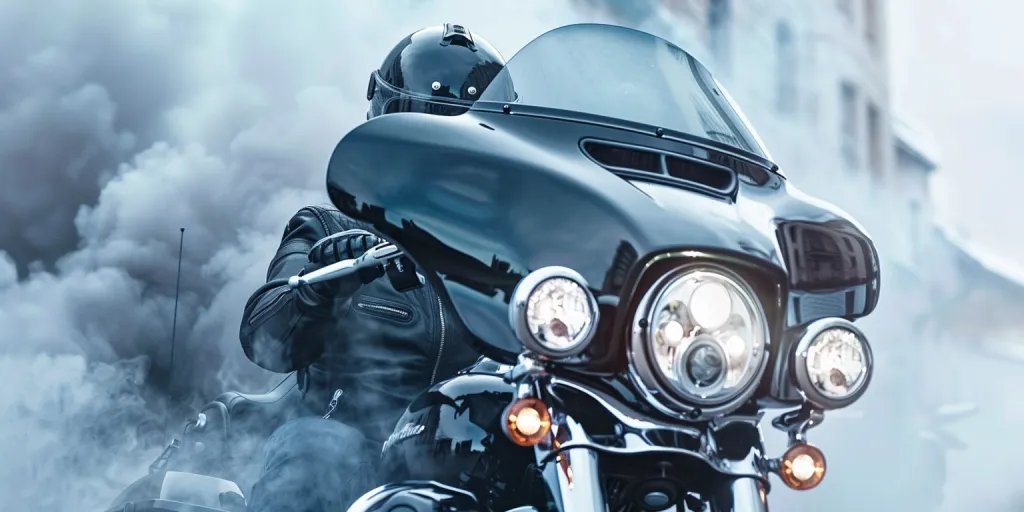 black smoke wind rinsing motorcycle shield