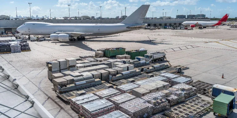 cargos at the airport