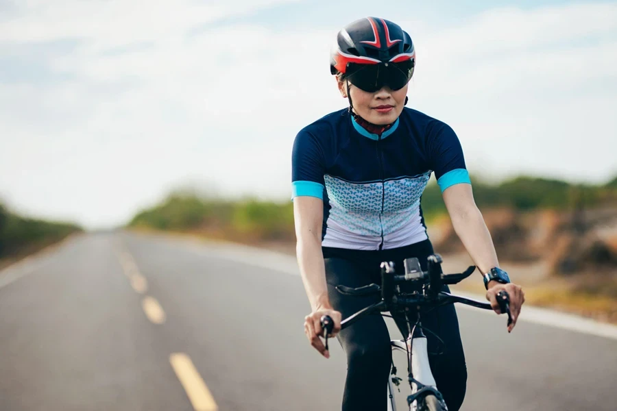 female cyclist