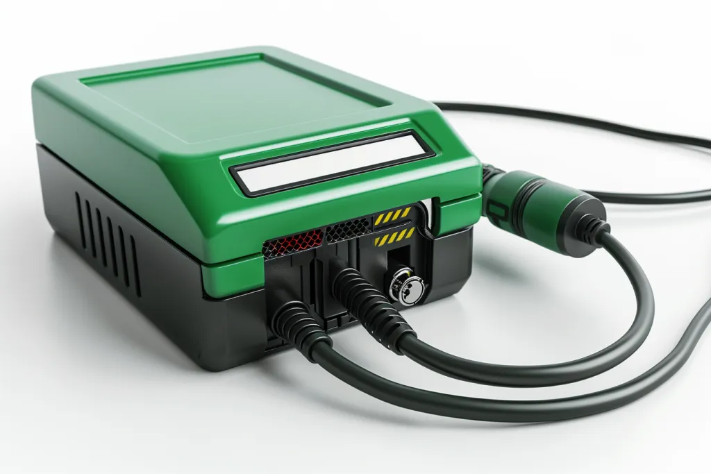 green car battery charger with power cord