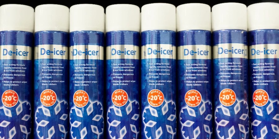 De-icer anti-freeze spray cans