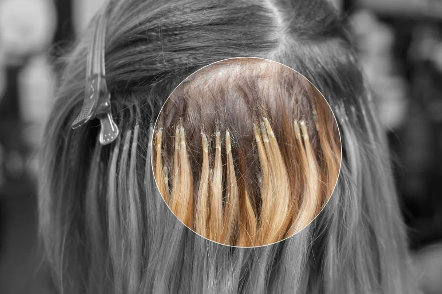 tape-in hair extensions