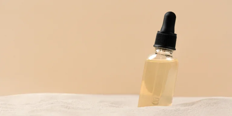 Skincare with beauty cosmetic face oil