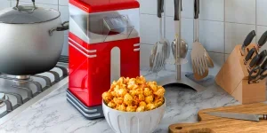 Popcorn maker on the kitchen table