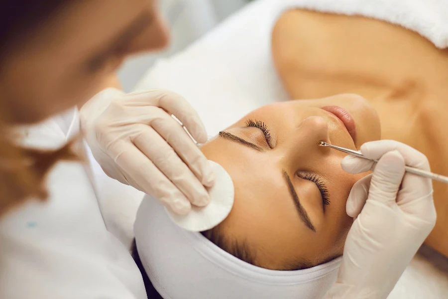 High angle of relaxed woman lying
