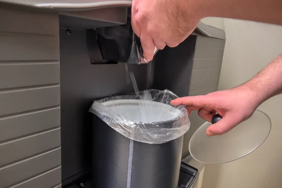 close up view of an ice machine inside a hotel
