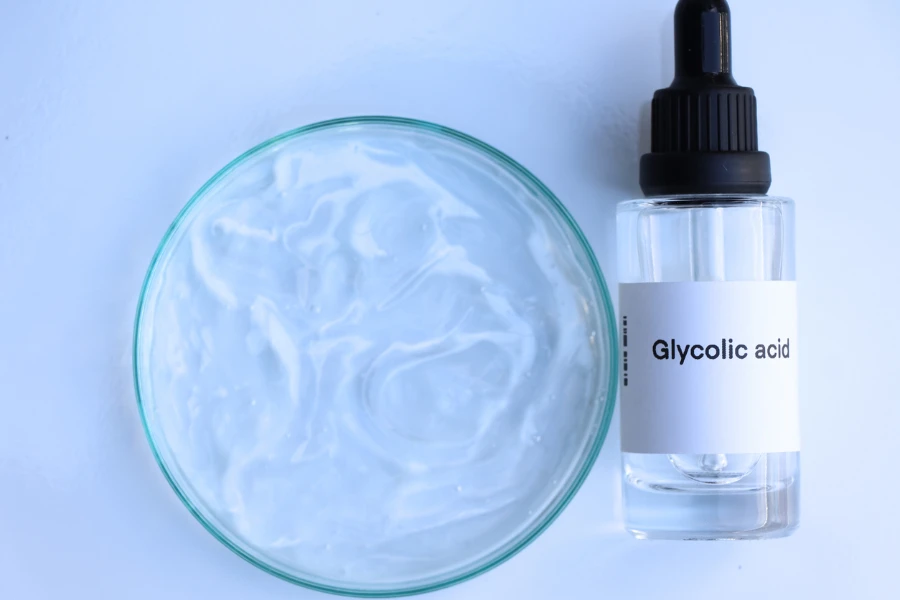 Glycolic acid in a bottle
