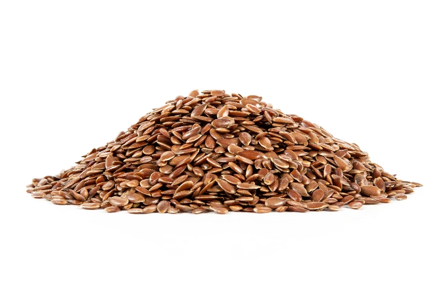 Brown flax seeds
