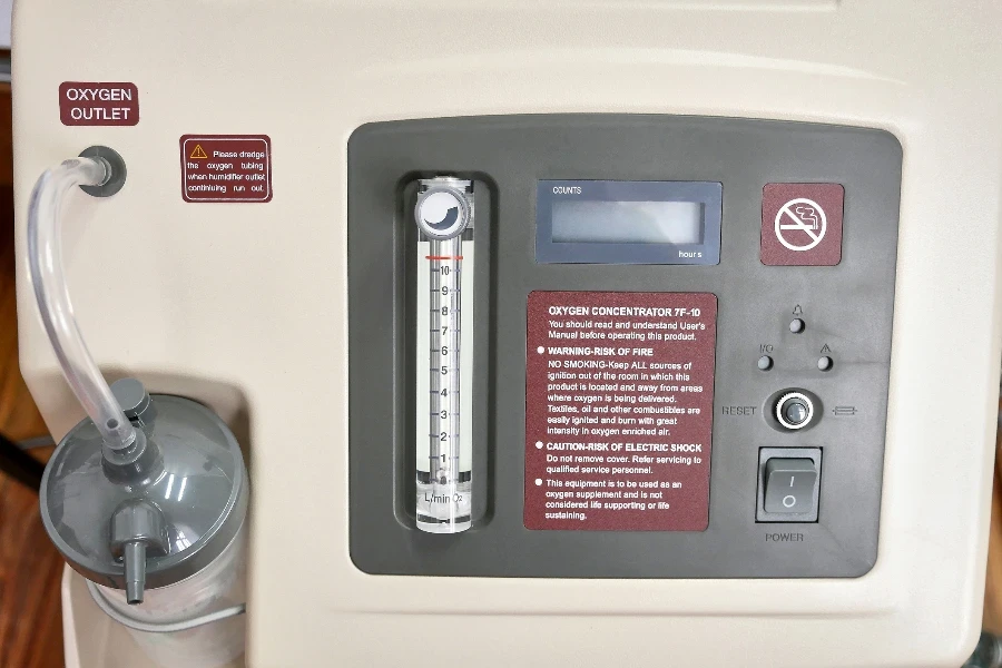 Oxygen concentrator for the treatment of diseases