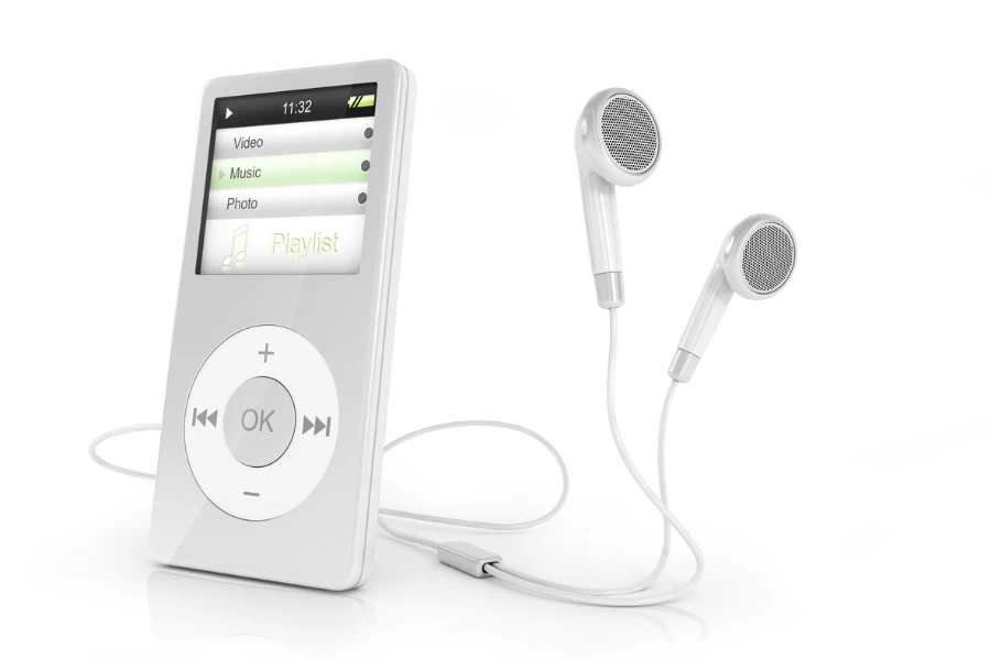 Portable musical player and headphones