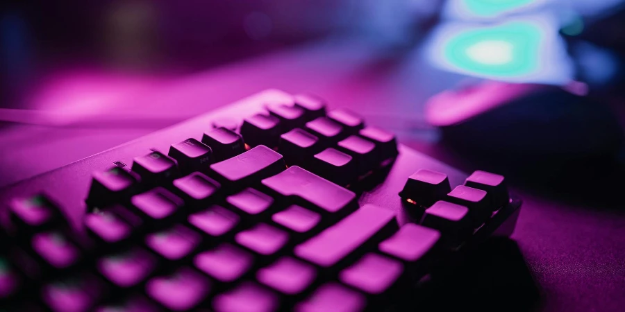 Close-Up Shot of a Computer Keyboard