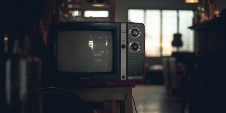 Black CRT TV