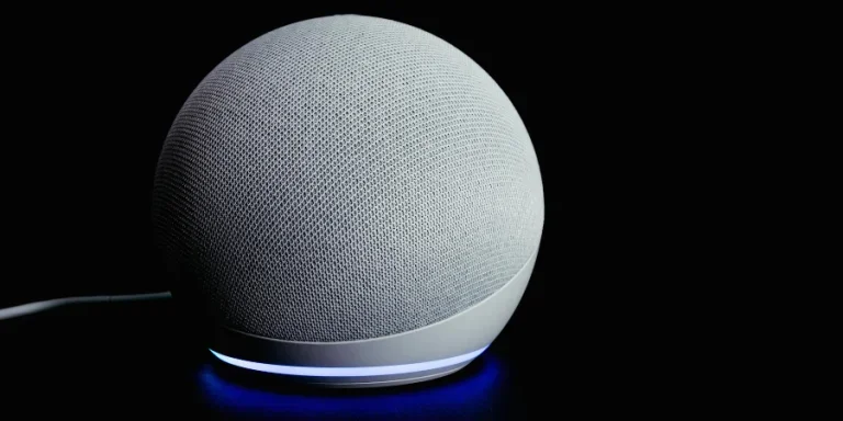 Close Up Shot of an Alexa Echo Dot
