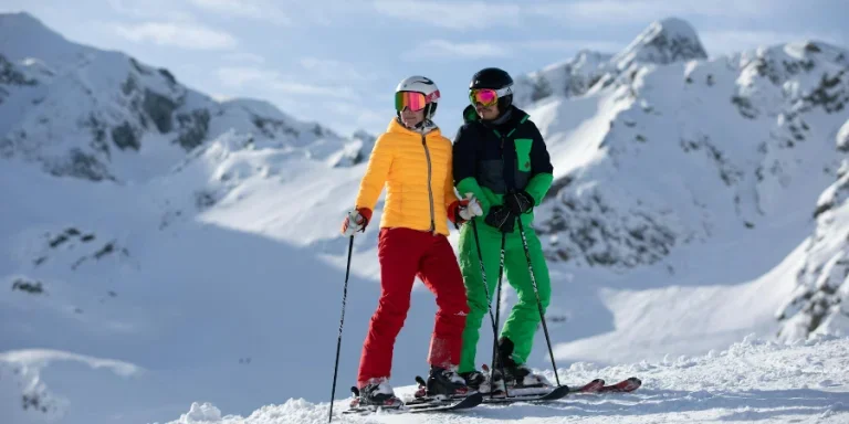 Couple on the Ski Slope