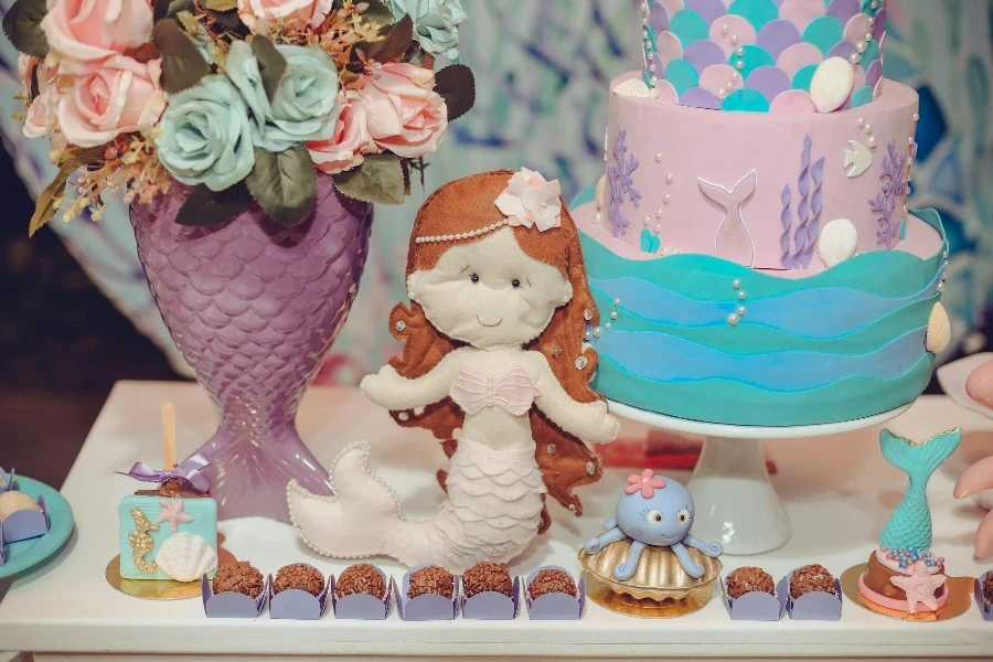 Cake on a Cake Stand Beside Flowers