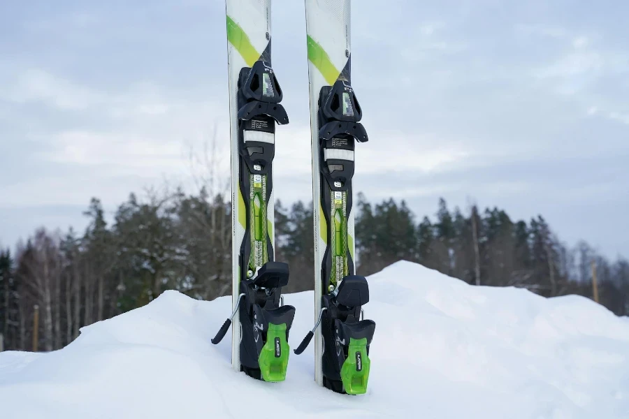 Skis in Snow