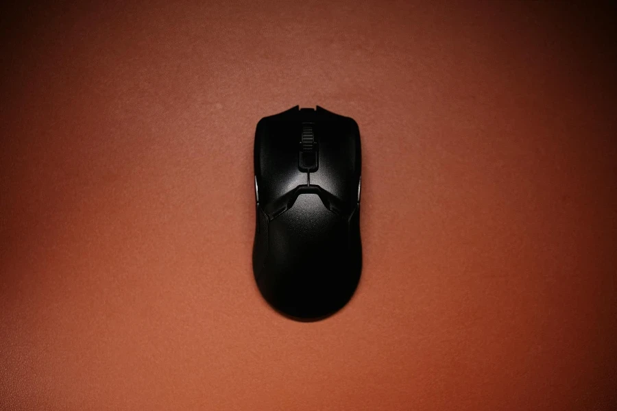 Mouse on Red Background