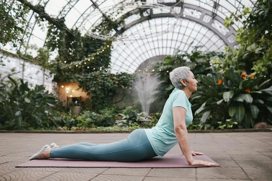 Woman Doing Cobra Pose