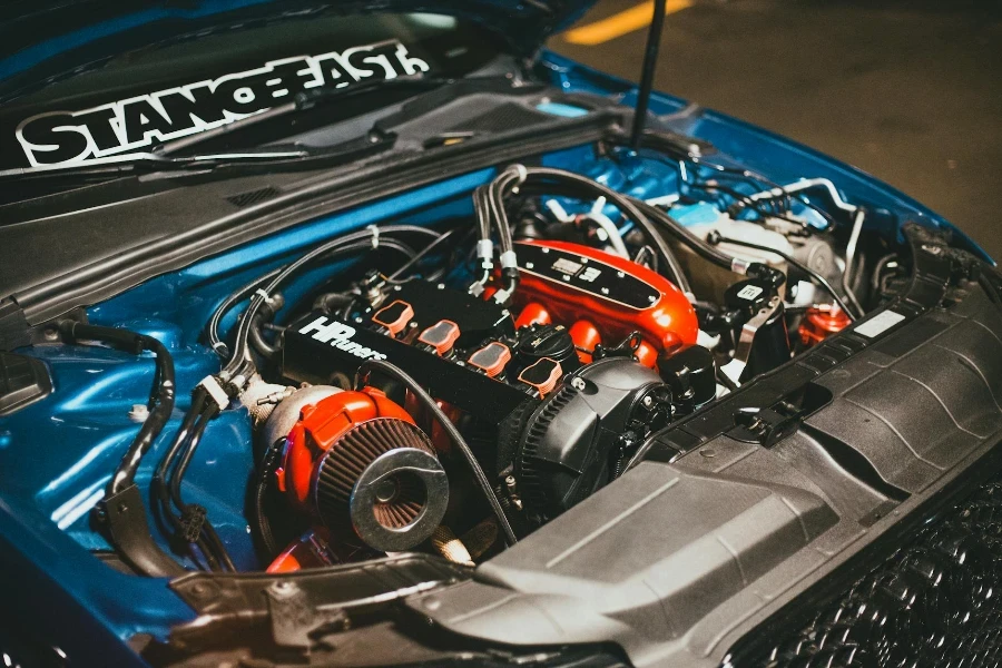 Engine Bay of a car