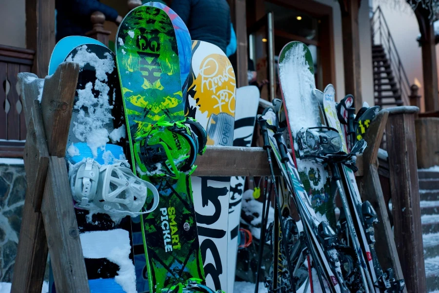 Assorted-color Snowboards