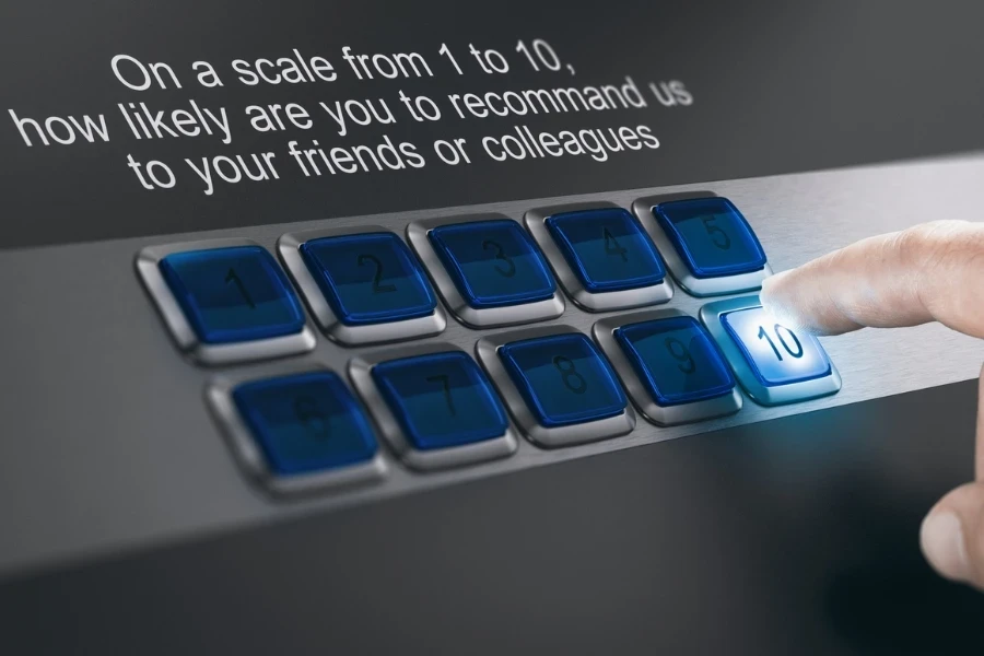 scale from 1 to 10, Net Promoter Score