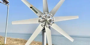 Schematic diagram of a wind turbine