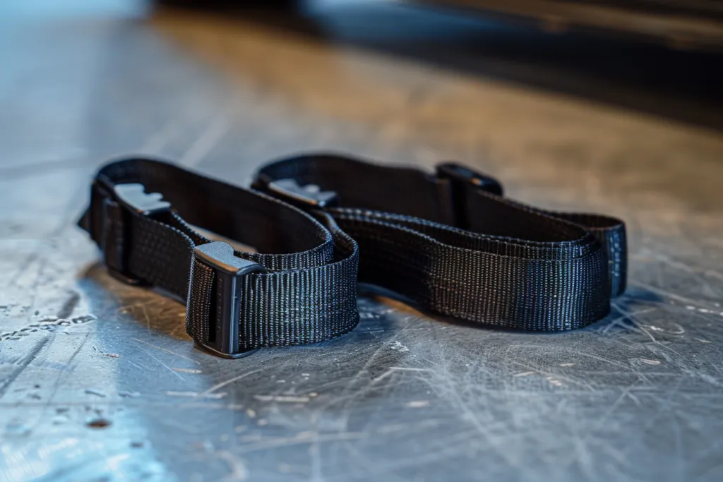 synchronize straps with black cloth and metal grows