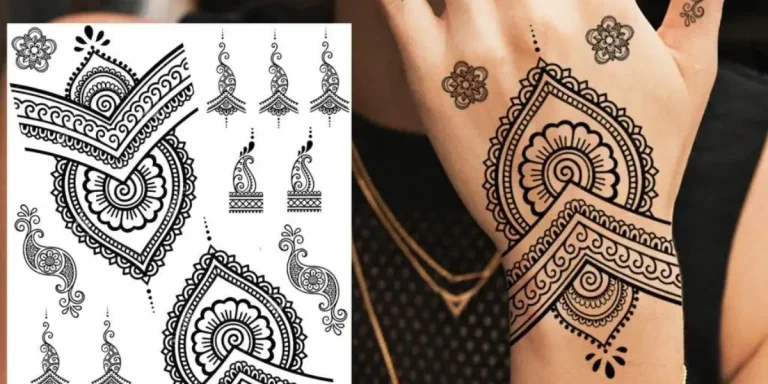 Tattoo stencil results on a consumer's skin