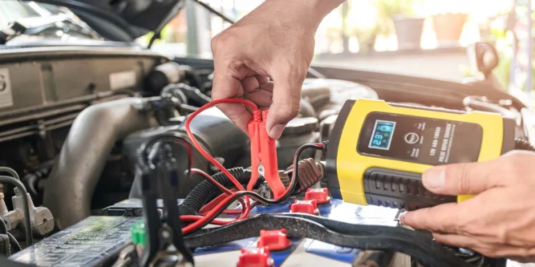 the car's battery power