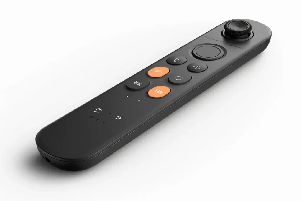 the fire tv remote control is shown