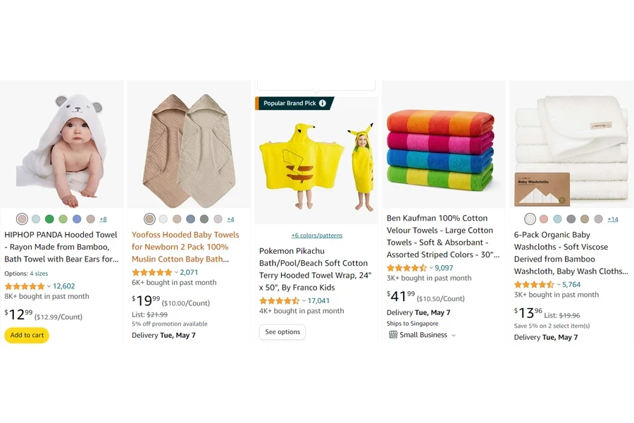 top-selling kids bath towels