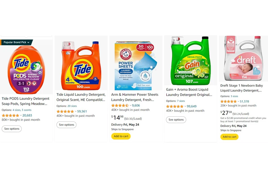top-selling laundry detergents