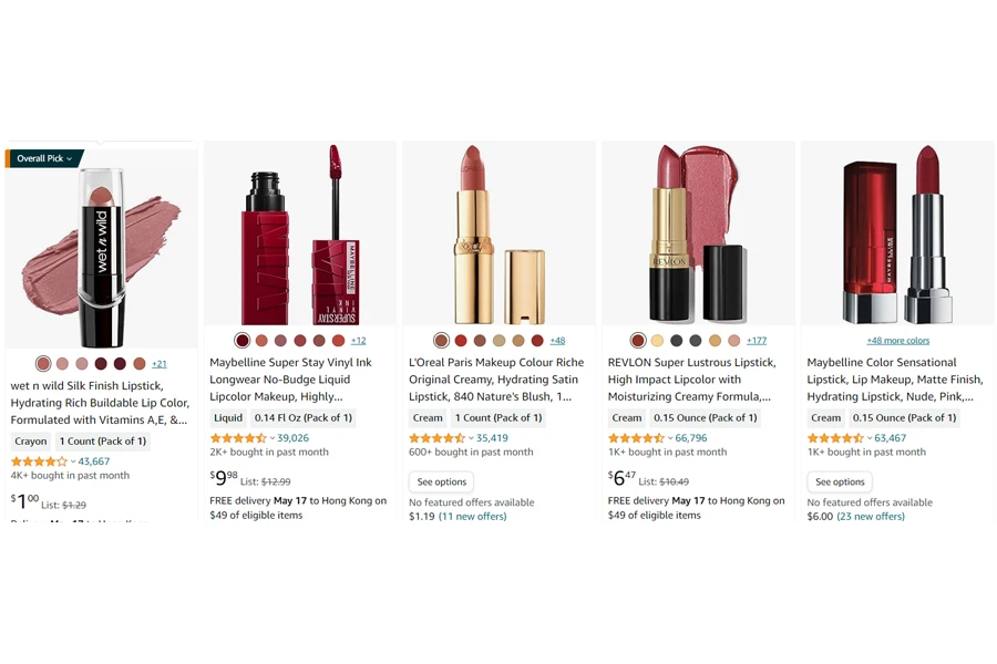 top selling lipstick