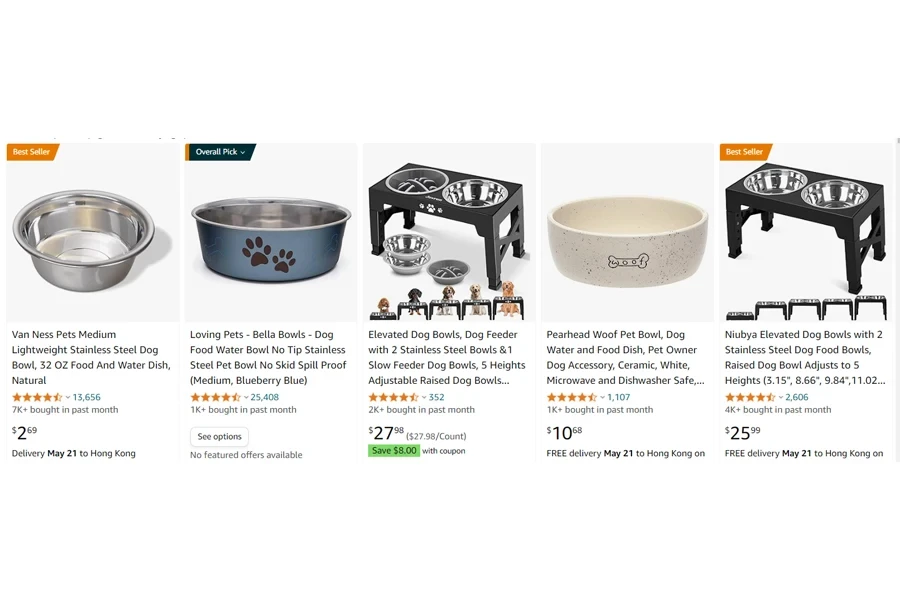 top selling pet bowls