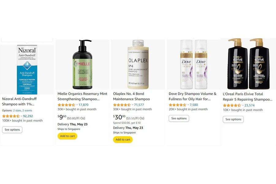 top-selling shampoos