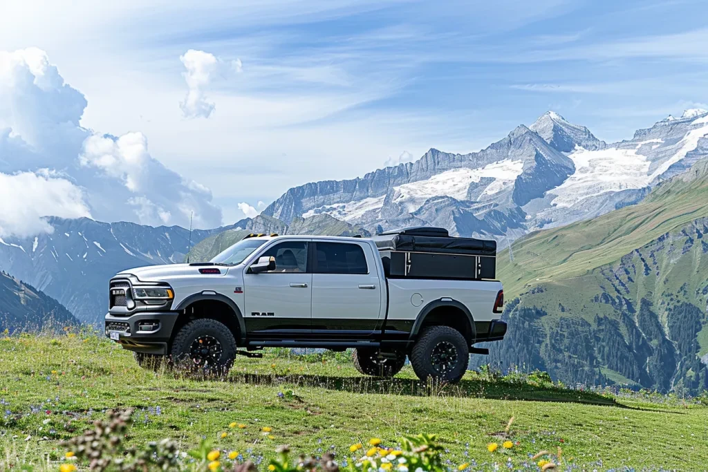 truck with black tinted windows and roof rack