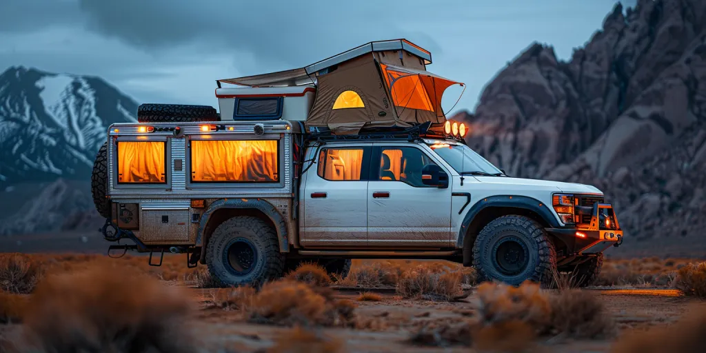 truck with roof tent