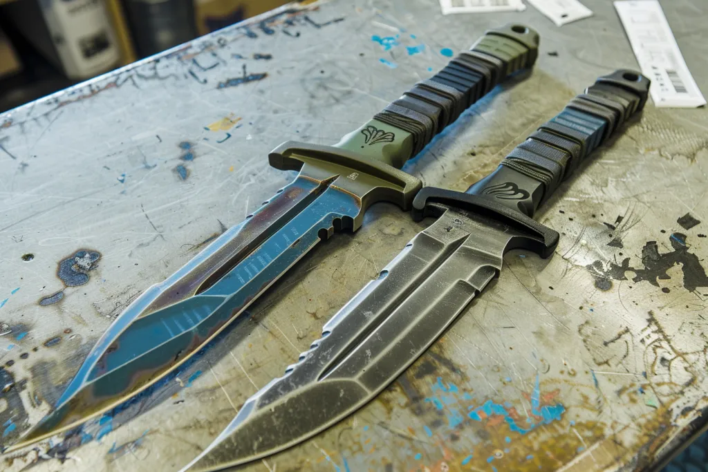 two long zombie knives